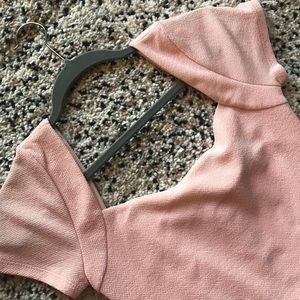 Blush Pink midi dress